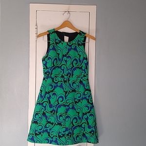 J.crew womens A line pattern dress size 2